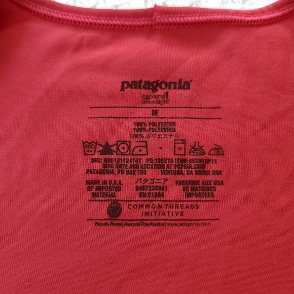 Patagonia Women's Capilene Silkweight Base Layer Size M - Picture 3 of 4